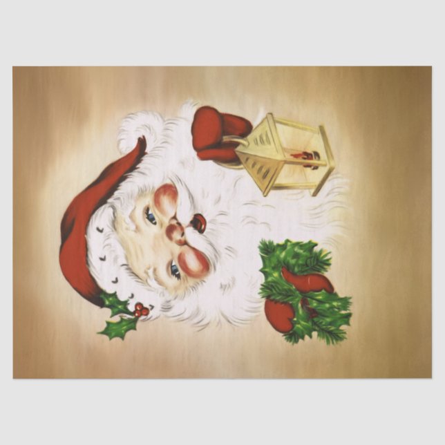 PAPIER MOUSSELINE PÈRE NOËL VINTAGE 2 (Recto)