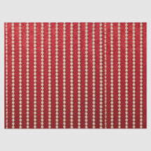 Perle d'aspect velours rouge et blanc