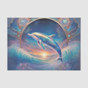 Papier Mousseline Perle Essence Dauphin Découpage Tissu