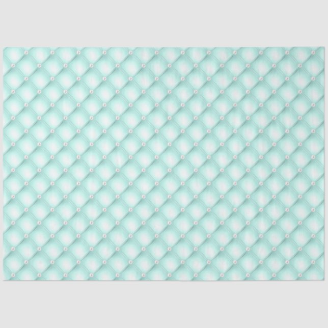 Papier Mousseline Perles à la menthe (Recto)