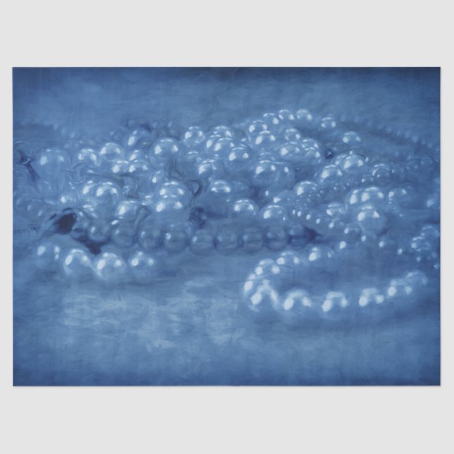 Papier Mousseline Perles d'aquarelle blanche d'antan Vintages (Recto)