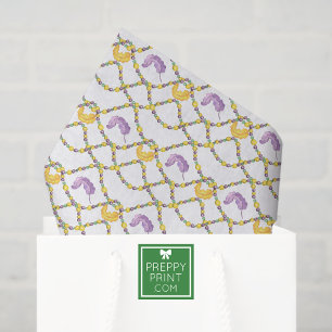 Papier Mousseline Perles de Mardi Gras aquarelle