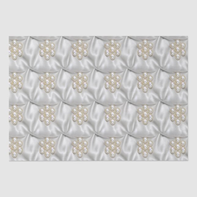Papier Mousseline Perles & Satin (Recto)