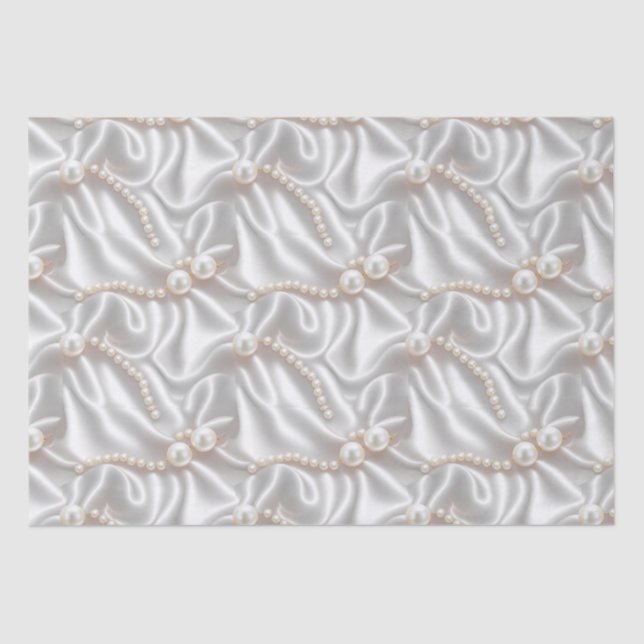 Papier Mousseline Perles & Satin (Recto)