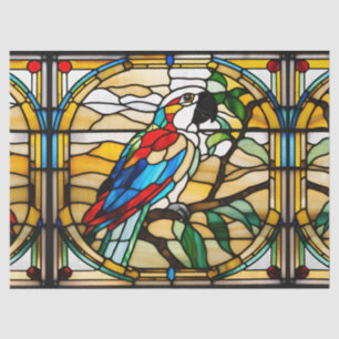 Papier Mousseline Perroquet en verre de Faux pour baiser