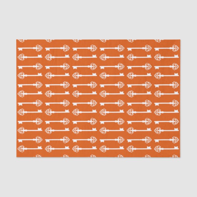 Papier Mousseline Persimmon Victorian Keys (Recto)