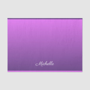 Papier Mousseline Personalisé violet ombre