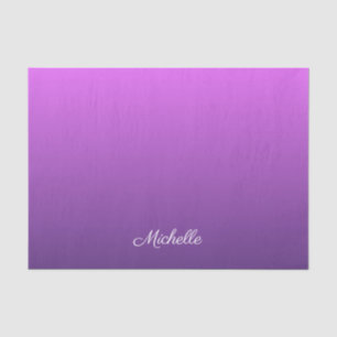 Papier Mousseline Personalisé violet ombre