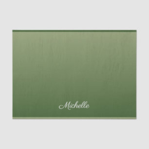 Papier Mousseline Personalized green