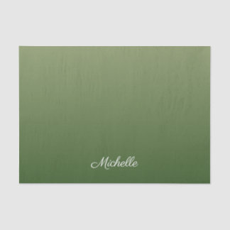 Papier Mousseline Personalized green
