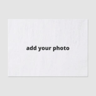 Papier Mousseline personnalisé ajouter votre photo noël personnalisé