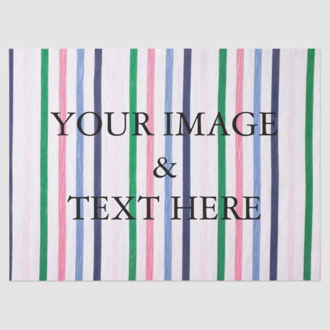 Papier Mousseline Personnalisé Customisé votre propre carte photo (Recto)