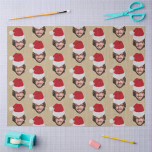 Papier Mousseline Personnalisé Fantastique Noël Chapeau de Noël Visa