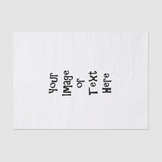 Papier Mousseline Personnaliser avec images et texte personnalisés (Recto)