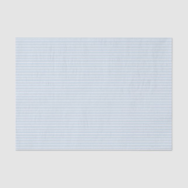 Papier Mousseline Personnaliser bleue et de blanc des rayures | la (Recto)