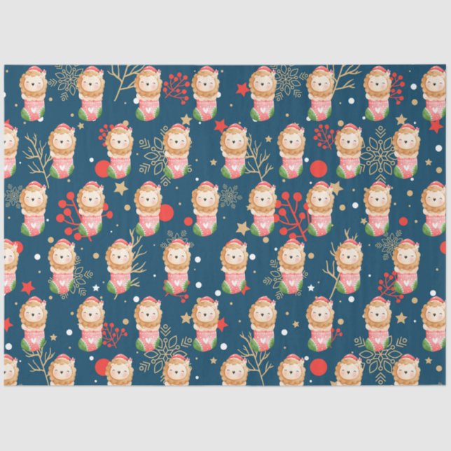 Papier Mousseline Personnaliser des fêtes du lion (Recto)