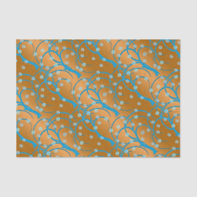 Papier Mousseline Personnaliser Gold Jasmine Style Flapper (Recto)