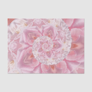 Papier Mousseline Pétales de rose rose spirale d'amour oeuvre numéri