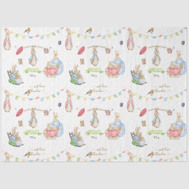 Papier Mousseline Peteer le lapin (Recto)