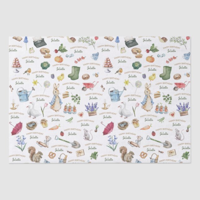 Papier Mousseline Peteer le lapin (Recto)