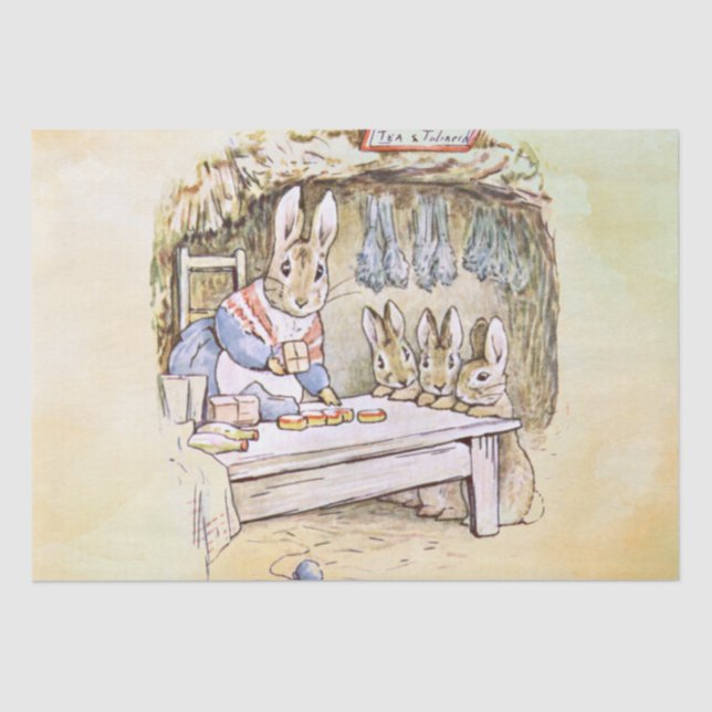 Papier Mousseline Peter Rabbit (famille) Tissue Paper (Recto)