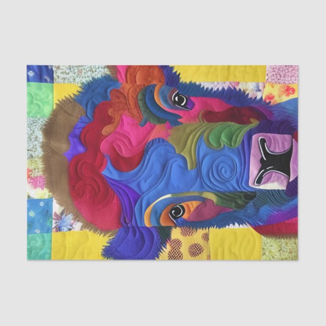 Papier Mousseline Petit Bison Bison Quilt Comme Design (Recto)