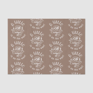 Papier Mousseline Petit camper est en chemin baby shower