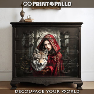 Papier Mousseline Petit chaperon rouge, loup : la véritable histoire