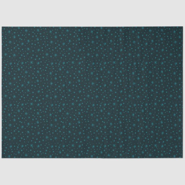 Papier Mousseline Petit Dainty Blue Snowflakes Noël (Recto)