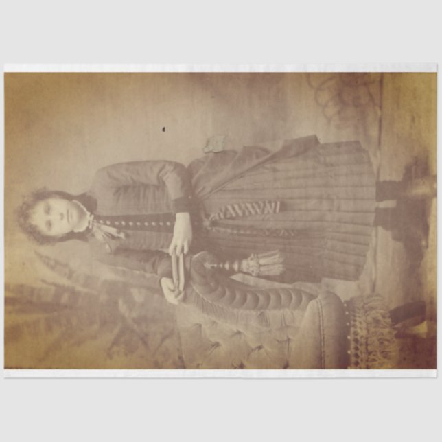 Papier Mousseline Petit lecteur Vintage (Recto)