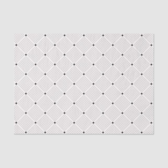 Papier Mousseline Petit motif de points blanc noir élégant (Recto)
