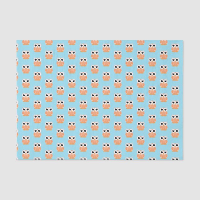 Papier Mousseline "Petite chouette de Pêche" (Recto)