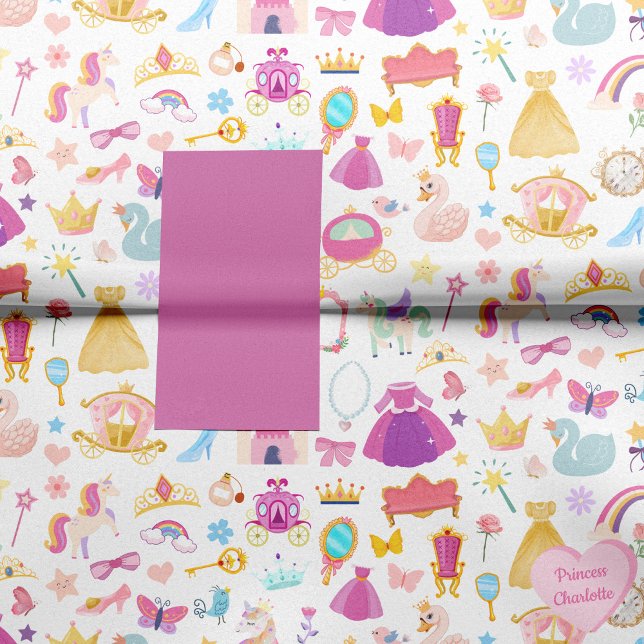 Papier Mousseline Petite fille Jolie princesse Motif de conte fée (Créateur téléchargé)