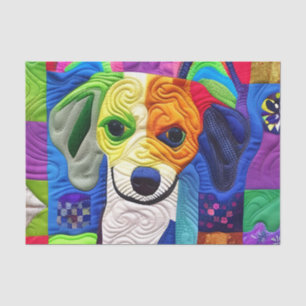 Papier Mousseline Petite surface Beagle comme design