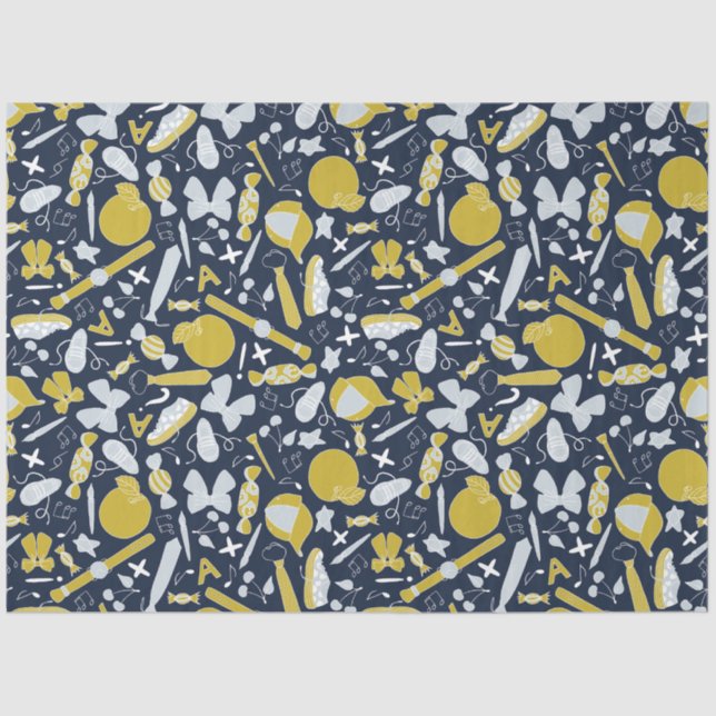 Papier Mousseline Petites choses amusantes à l'école (Recto)