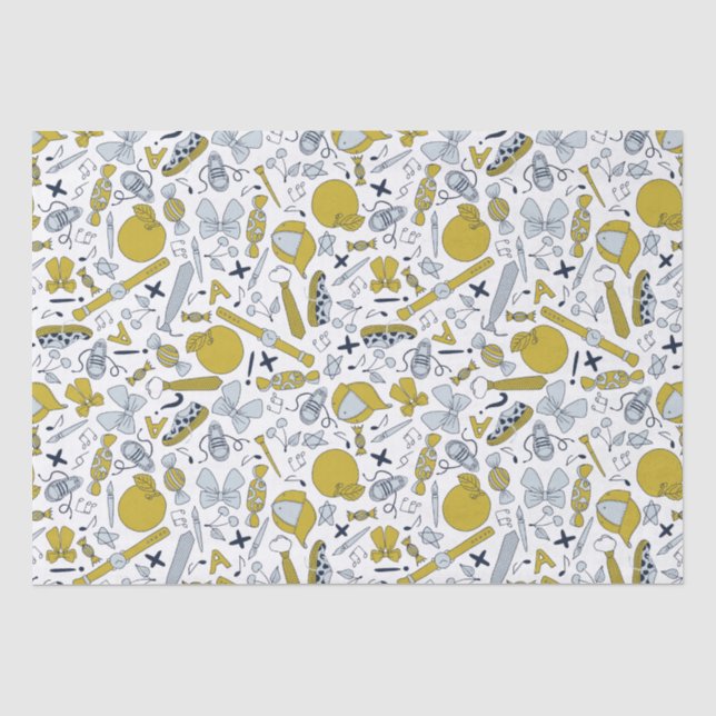 Papier Mousseline Petites Choses Drôles de l'École (Recto)