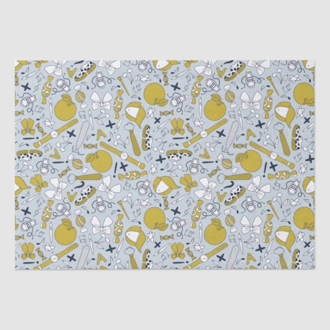 Papier Mousseline Petites Choses Drôles de l'École (Recto)