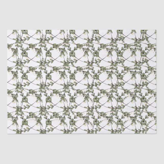 Papier Mousseline Petites mauvaises herbes du jardin Feuille Circle  (Recto)