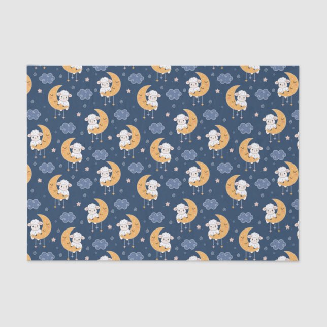 Papier Mousseline Petits agneaux (Recto)