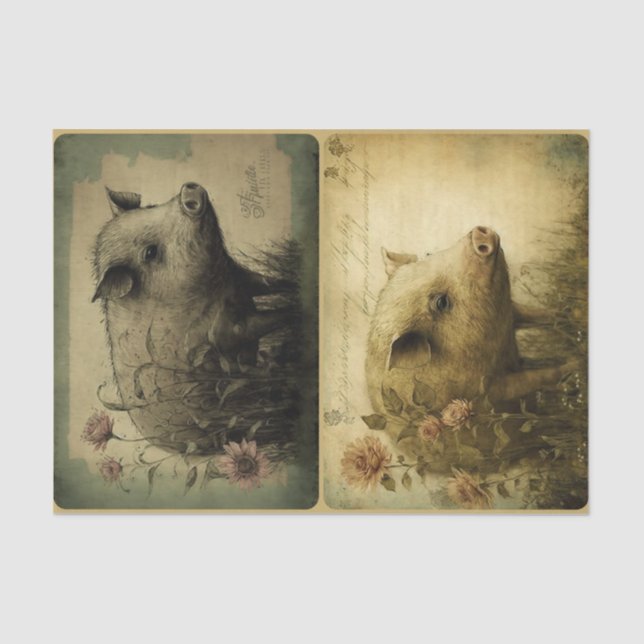 Papier Mousseline Petits Chiens Sale (Recto)