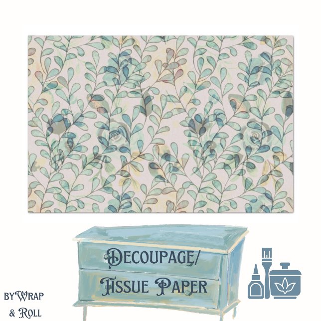 Papier Mousseline Petits Feuilles (Créateur téléchargé)