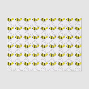 Papier Mousseline Petits mignons gaffent la bande dessinée d'abeille