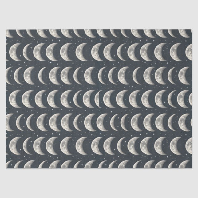 Papier Mousseline Phase de lune céleste (2) (Recto)