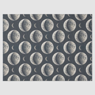 Papier Mousseline Phase Lunaire Céleste (1)