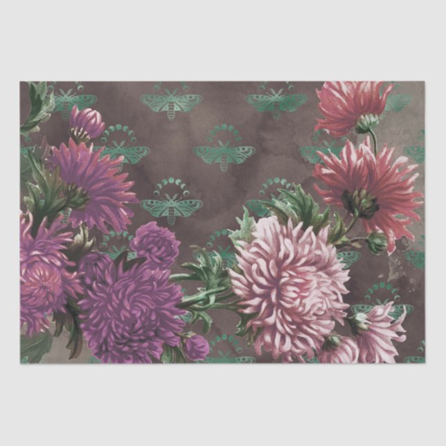 Papier Mousseline Phases de la lune mystique (Recto)