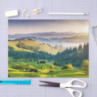 Photo de paysage naturel de collines ondoyantes