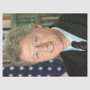 Papier Mousseline Photo du président Bill Clinton à la Maison Blanch