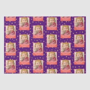 Papier Mousseline Photo pour enfant personnalisée Happy Birthday Gol