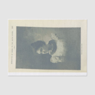 Papier Mousseline Photo Vintage Découpage Princesse