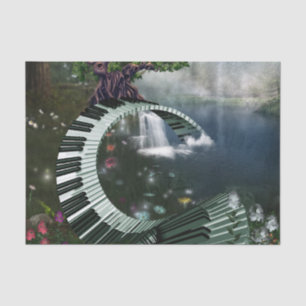 Papier Mousseline Piano imaginaire génial